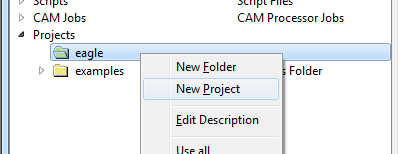 How to create a project folder